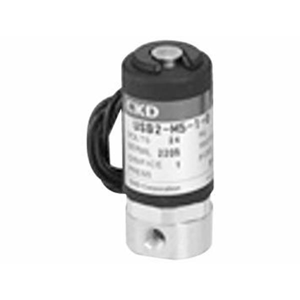 CKD喜開理多種流體小型直動式2通電磁閥USB2-M5-2-L-DC12V
